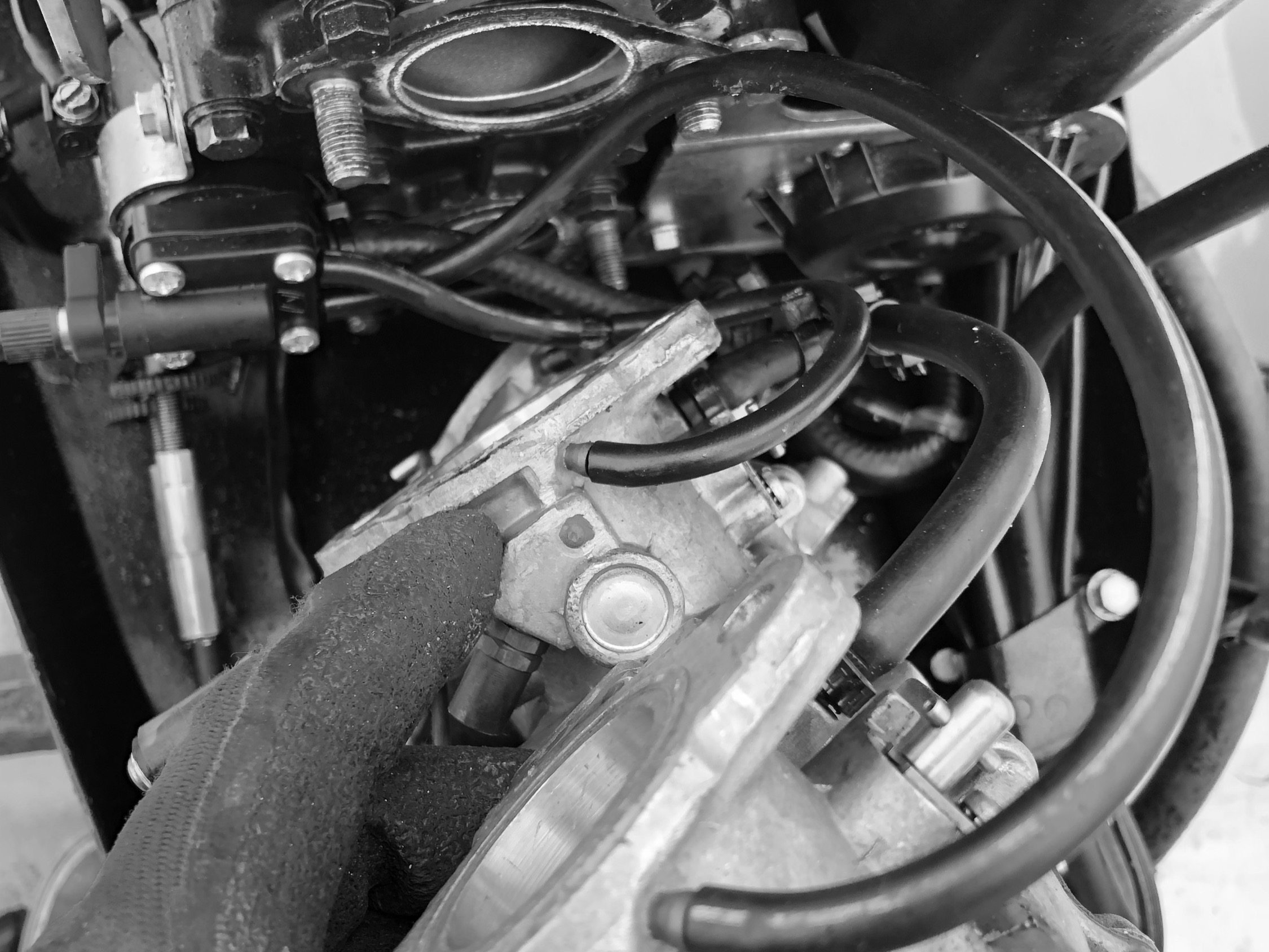 Outboard engine servicing at LC Marine